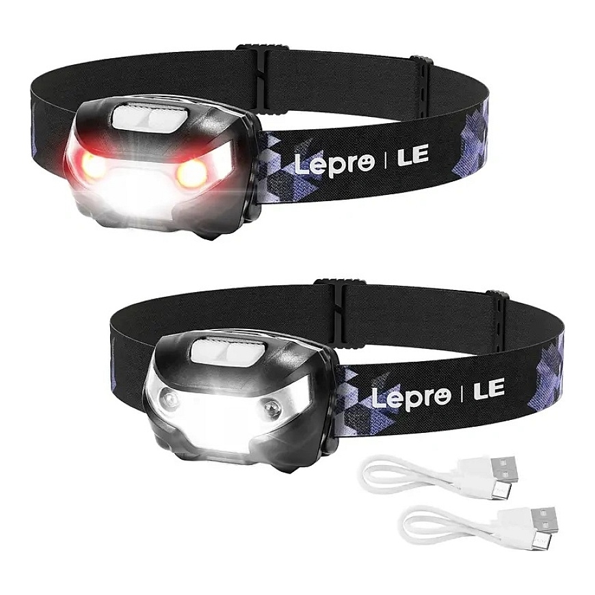 LEPRO 3200008-2 Налобный фонарь, 2 шт.