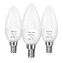 LEPRO 600059-WW-EU-3 LED Bulb, E14, C37, 4.2W (40W), 470 lm, 2700K (warm white), 250°, 3-pack LEPRO 600059-WW-EU-3 LED Bulb, E14, C37, 4.2W (40W), 470 lm, 2700K (warm white), 250°, 3-pack