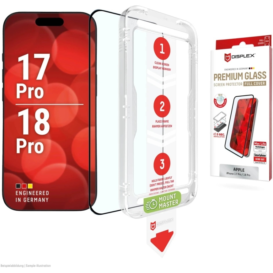 DISPLEX iPhone 17 Pro/18 Pro Premium ekrāna stikls MM – 2
