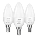LEPRO 600059-WW-EU-3 LED pirn, E14, C37, 4.2W (40W), 470 lm, 2700K (soe soe valge), 250°, 3-pakk LEPRO 600059-WW-EU-3 LED pirn, E14, C37, 4.2W (40W), 470 lm, 2700K (soe soe valge), 250°, 3-pakk