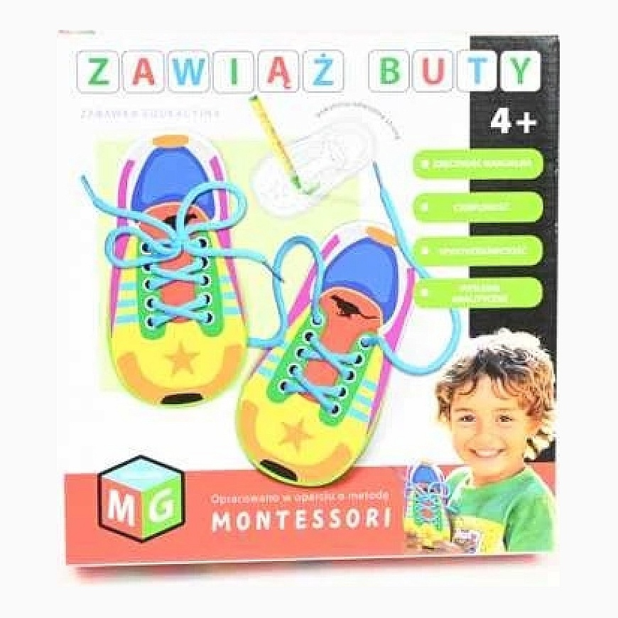 Multigra Montessori – lavinamasis žaislas „Užrišk batų raištelius“ 05938