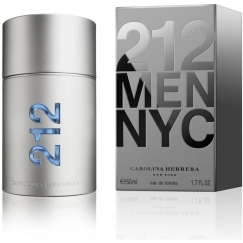 Carolina Herrera 212 NYC Men EDT tualetinis vanduo vyrams, 50 ml