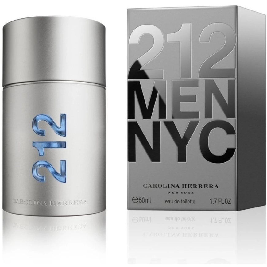 Carolina Herrera 212 NYC Men EDT tualetniecības ūdens vīriešiem, 50 ml