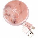 "Richmond&Finch" ulosvedettävä kaapeli USB-C / mikrosakara marmori / vaaleanpunainen marmori CWTYPE-114 "Richmond&Finch" ulosvedettävä kaapeli USB-C / mikrosakara marmori / vaaleanpunainen marmori CWTYPE-114