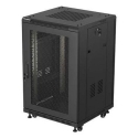 Lanberg FF01-6618-23B rack spinta 18U Laisvai stovinti juoda Lanberg FF01-6618-23B rack spinta 18U Laisvai stovinti juoda