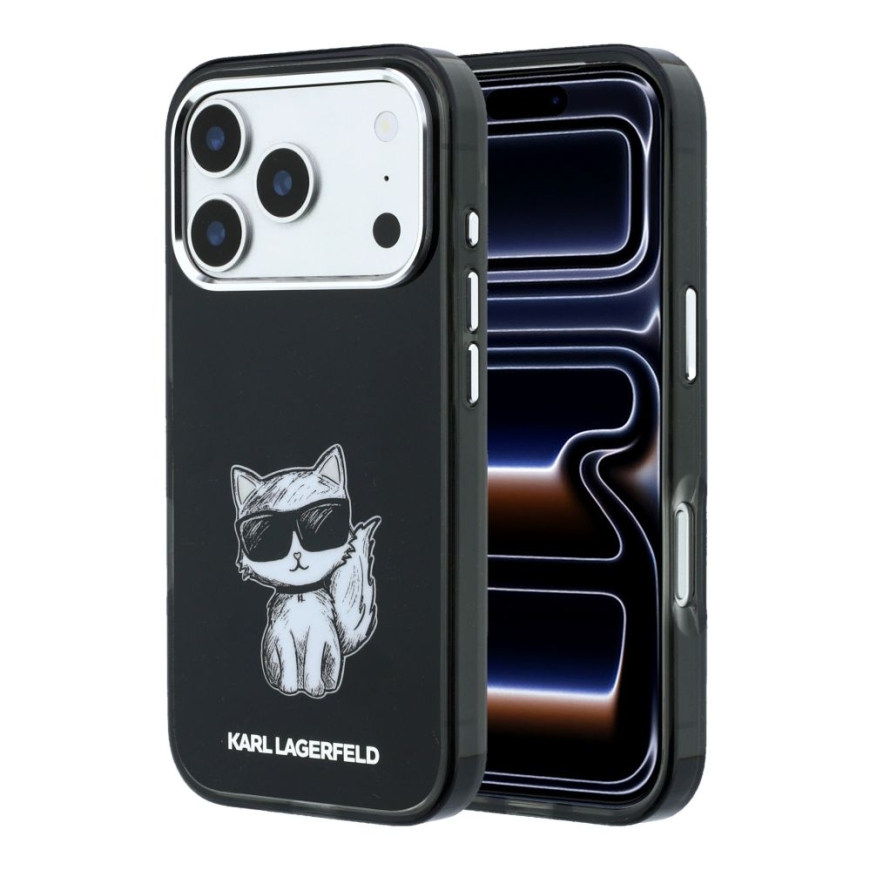Apple iPhone 18 Pro HC MagSafe IML Choupette Body Sketch Print Черный