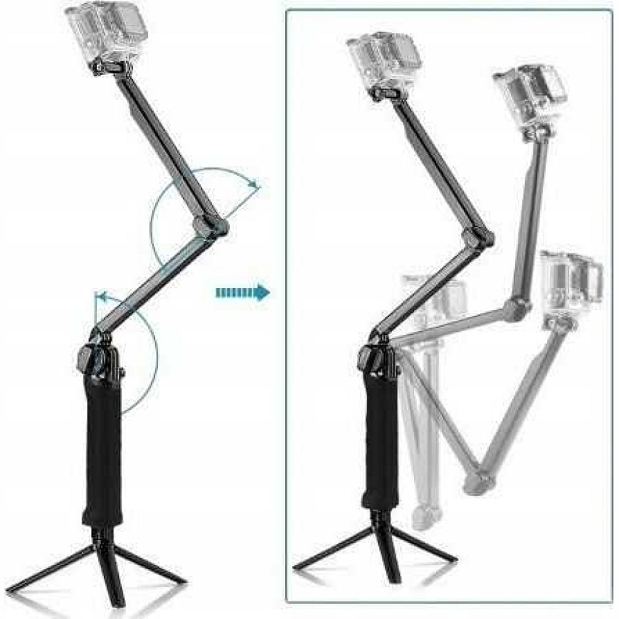 Puluz kolmeli grip monopood GoPro / Sjcam / Xiaomi jaoks