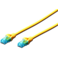 DIGITUS CAT 5e U-UTP patch-kaapeli PVC 0,25 m keltainen