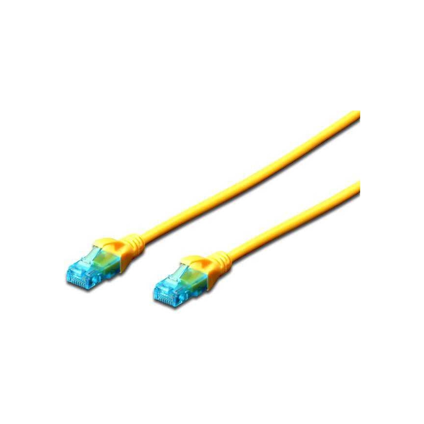 DIGITUS CAT 5e U-UTP patch cable PVC 0,25m zolty