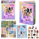 Lean Toys Книга наклеек с породами собак, 800 наклеек, 15,5 × 11,5 × 1 см