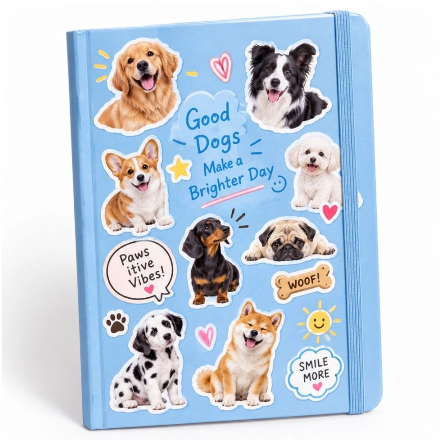 Lean Toys Sticker Book with Dog Breeds, 800 Stickers, 15.5 × 11.5 × 1 cm – 5