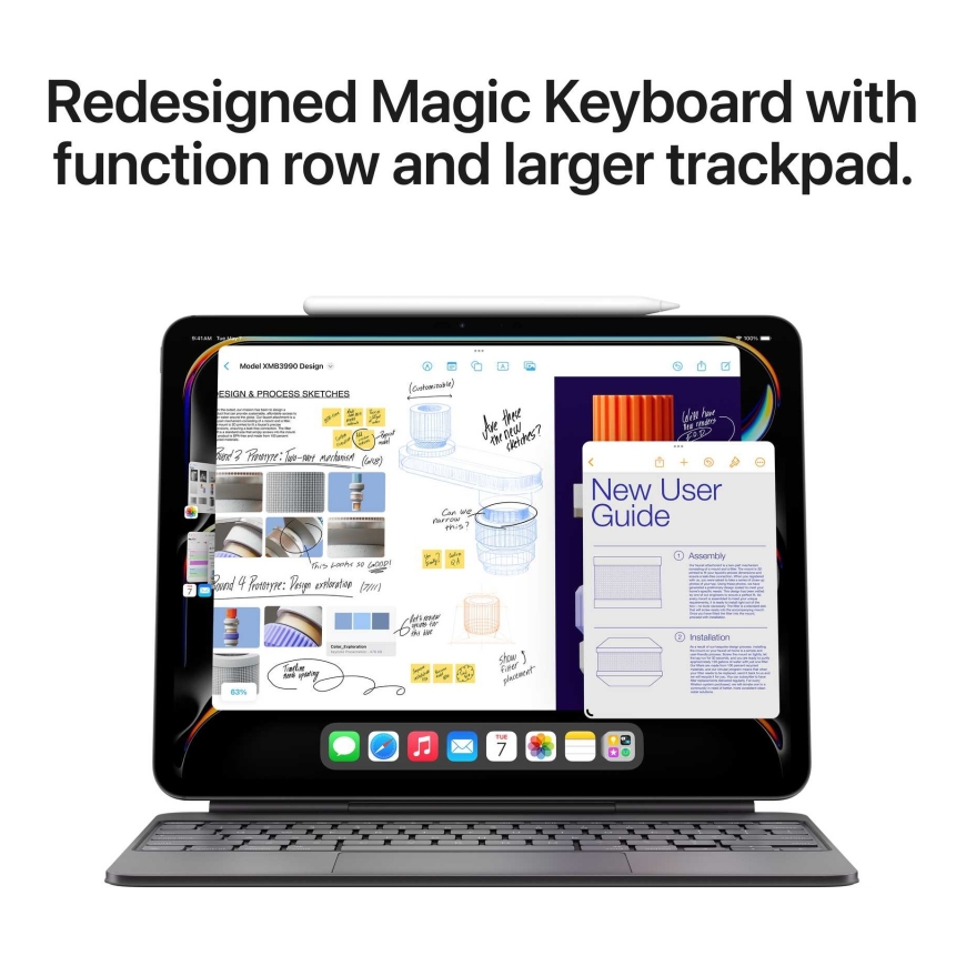 Apple iPad Pro 11" M4 WiFi+Cellular 2TB Standartinis stiklas Sidabrinis MVW83HC/