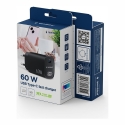 Gembird TA-UC-1C-PD60LCD-01-BK 60W USB Type-C fast charger, LCD, black Gembird TA-UC-1C-PD60LCD-01-BK 60W USB Type-C fast charger, LCD, black