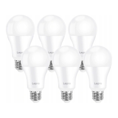 LEPRO 100080-DW-EU-6 LED Pirn, E27, A60, 13W (100W), 1521 lm, 6500K, 180°, 6-pakk