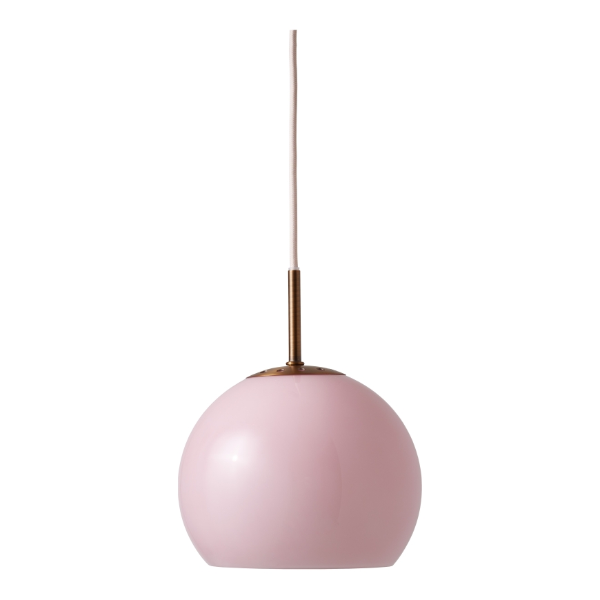 Frandsen Ball Glass Pendant Light, 18 cm, Opaline Pink
