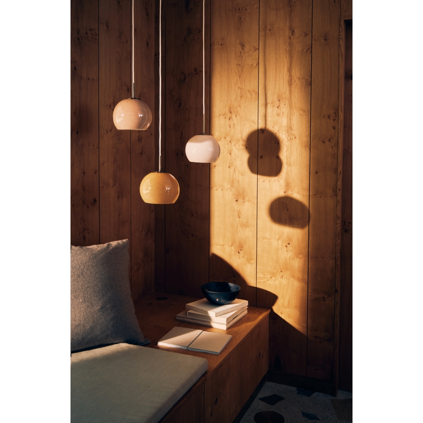 Frandsen Ball Glass riputatav valgus, 18 cm, opaalroosa – 3