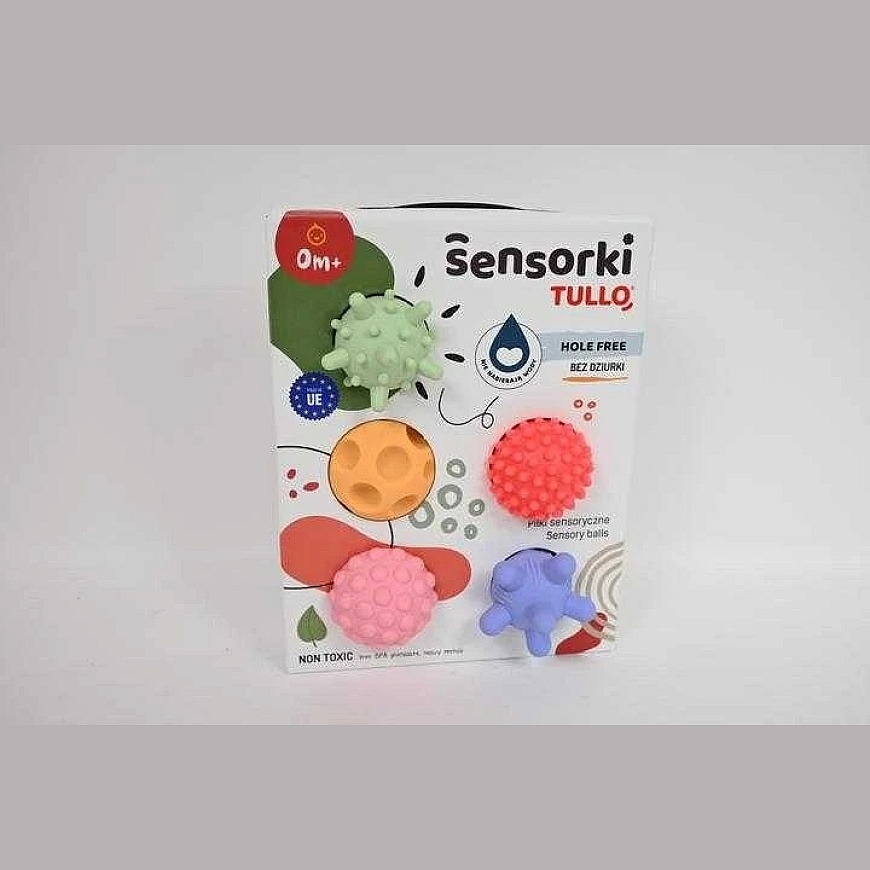 Bezdurų sensoriniai kamuoliukai TULLO pastel, 5 vnt. – 3