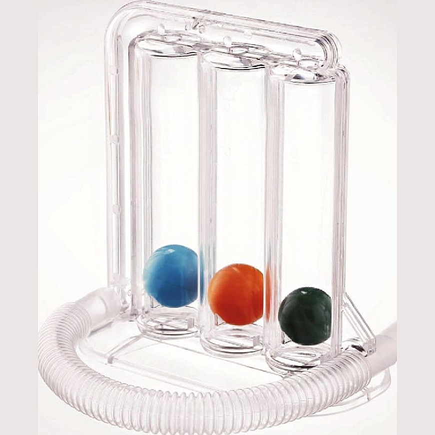 Trīs bumbu spirometrs RX-1402 REHAFUND