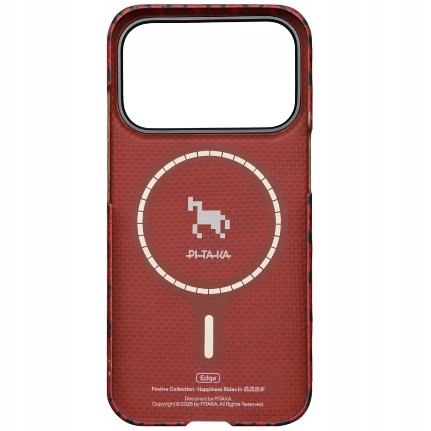 PITAKA Edge Case Happiness Rides In iPhone 17 Pro Max / 18 Pro Max tsinober hobune kott – 3
