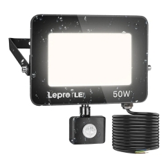 LEPRO 340006-DW-EU 50W 5000K IP65 LED prožektors ar kustību sensoru