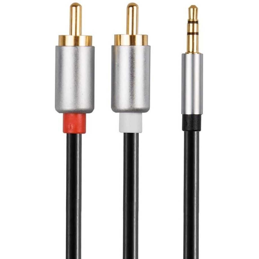 Libox Jack 3.5mm - 2xRCA 1.5m Silver (LB0092)