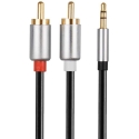 Libox Jack 3.5mm - 2xRCA 1.5m Silver (LB0092) Libox Jack 3.5mm - 2xRCA 1.5m Silver (LB0092)