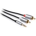 Libox Jack 3.5мм - 2xRCA 1.5м Серебристый (LB0092) Libox Jack 3.5мм - 2xRCA 1.5м Серебристый (LB0092)