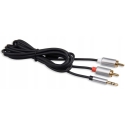 Libox Jack 3.5mm - 2xRCA 1.5m Sidabro (LB0092) Libox Jack 3.5mm - 2xRCA 1.5m Sidabro (LB0092)