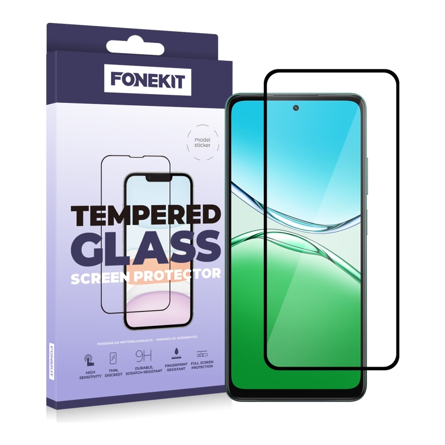 FoneKit Full Cover aizsargstikls, OPPO A5 Pro 5G