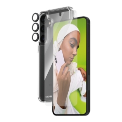 PanzerGlass ® 3-in-1 Protection Bundle Samsung Galaxy S24+ | Ultra-Wide Fit w. EasyAligner Caurspīdīgs ekrāna aizsargs 1 pcs