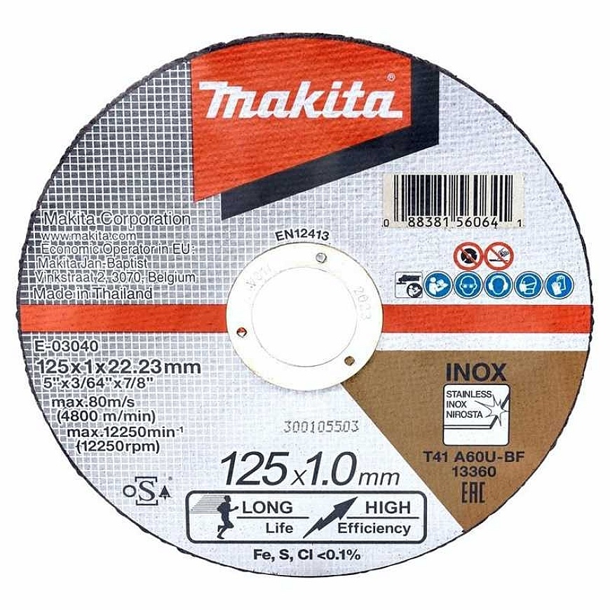 Makita LEIKKURIVANTE 125X1.0 RST A60U (E)