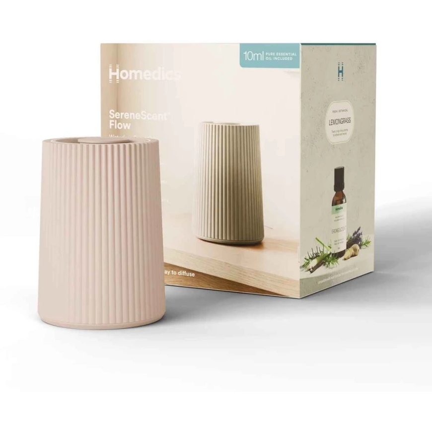 Homedics ARMH-671BG-WW SereneScent Flow vesivapaa eteeristen öljyjen diffuusori – 2