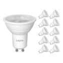 LEPRO 200084-WW-EU-10 GU10 Dimmuojama LED lemputė, 4.5W, 345 lm, 2700K, 38°, 10 vienetų pakuotė