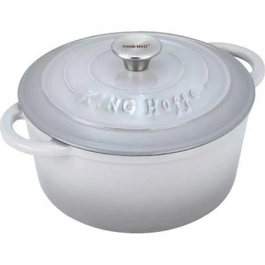 King Hoff Puodas Ketaus puodas su dangčiu, 24 cm skersmens, 4 l, pilkas, „Kinghoff“