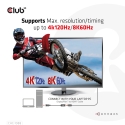 CLUB3D CAC-1088 video kabeļu aksesuārs 0,21 m DisplayPort HDMI Melns CLUB3D CAC-1088 video kabeļu aksesuārs 0,21 m DisplayPort HDMI Melns
