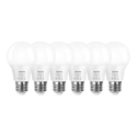 LEPRO 100089-WW-EU-6 LED spuldze, E27, A60, 8.5W (60W), 806 lm, 2700K (silta), 180°, 6 iepakojumā LEPRO 100089-WW-EU-6 LED spuldze, E27, A60, 8.5W (60W), 806 lm, 2700K (silta), 180°, 6 iepakojumā