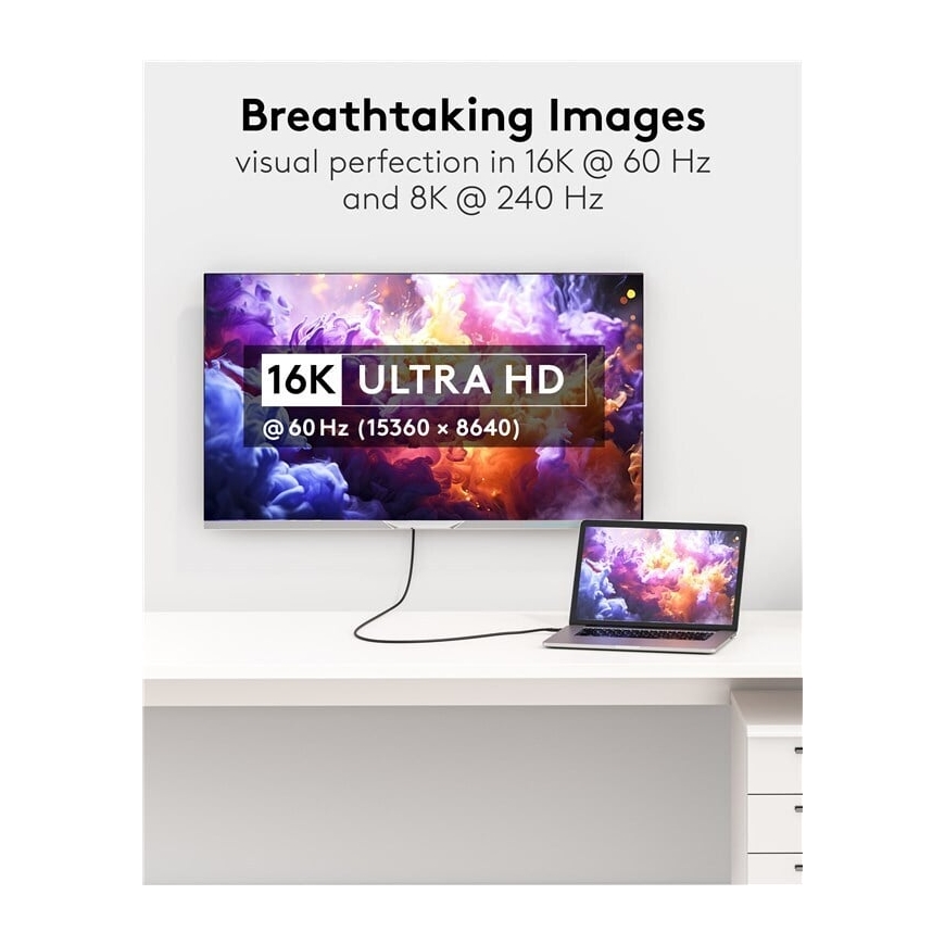 Goobay Ultra96 HDMI-кабель, 16K/60 Гц, 1 м – 3