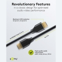 Goobay Ultra96 HDMI Cable, 16K/60 Hz, 1 m Goobay Ultra96 HDMI Cable, 16K/60 Hz, 1 m