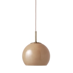 Frandsen Ball Glass Pendant Lamp, 18 cm, cappuccino