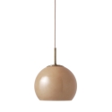 Frandsen Ball Glass Pendant Lamp, 18 cm, cappuccino