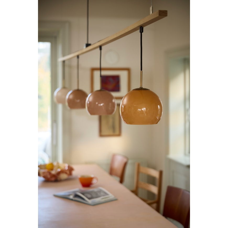 Frandsen Ball Glass Pendant Lamp, 18 cm, cappuccino – 4