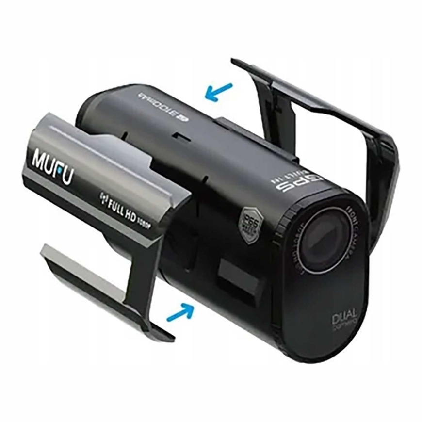 MUFU V30P videoieraksts / moto kameru (priekšējā+apakšējā) Full HD – 4