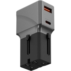 Energea TravelWorld 1A1C 25W PD Grey