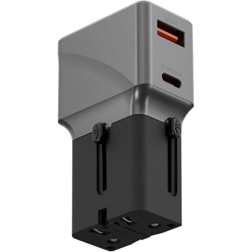 Energea TravelWorld 1A1C 25W PD Harmaa
