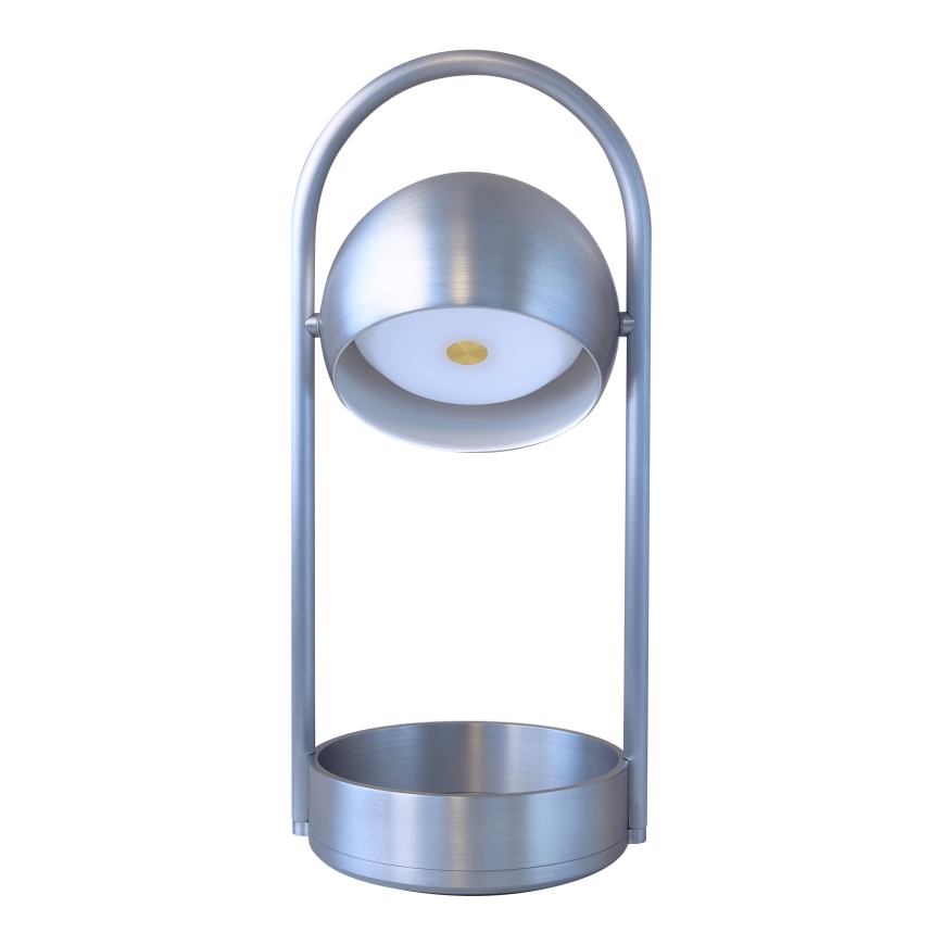 Frandsen Ball Portable Table Lamp, Brushed Aluminum – 2