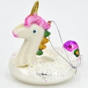 Edelman Christmas Tree Ornament Shaped Glass Unicorn Mica Edelman Christmas Tree Ornament Shaped Glass Unicorn Mica