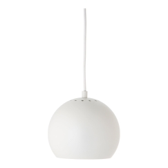 Frandsen Ball pakabos šviestuvas, 18 cm, matinė balta