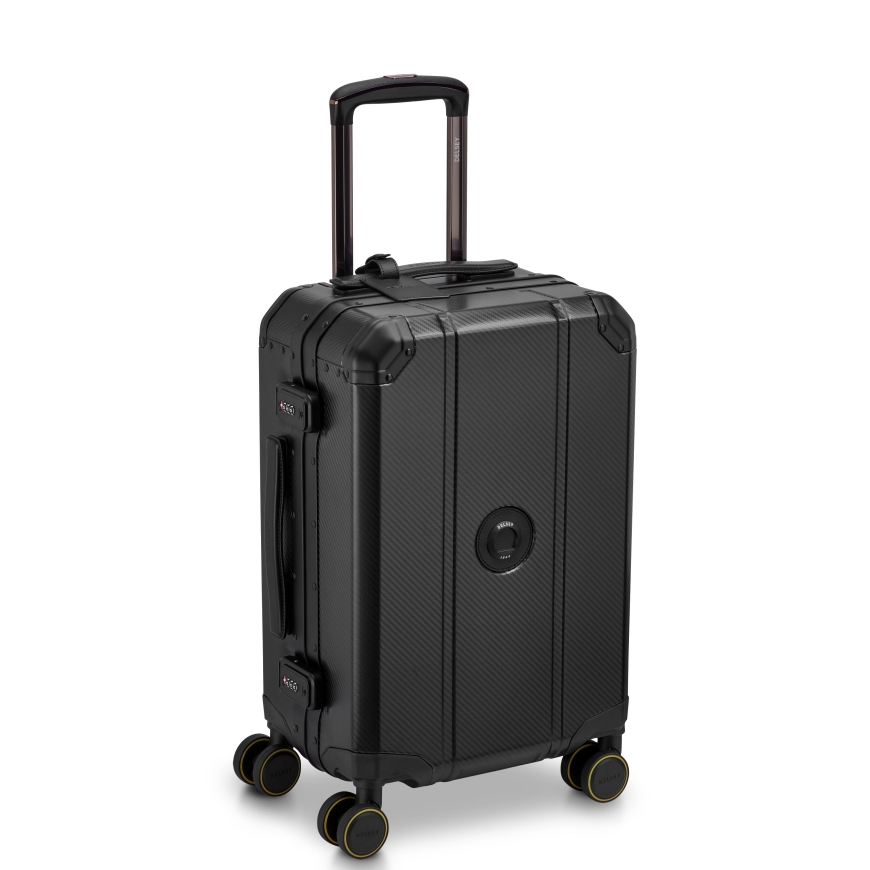 Delsey Alu'r 55 cm matkalaukku, musta