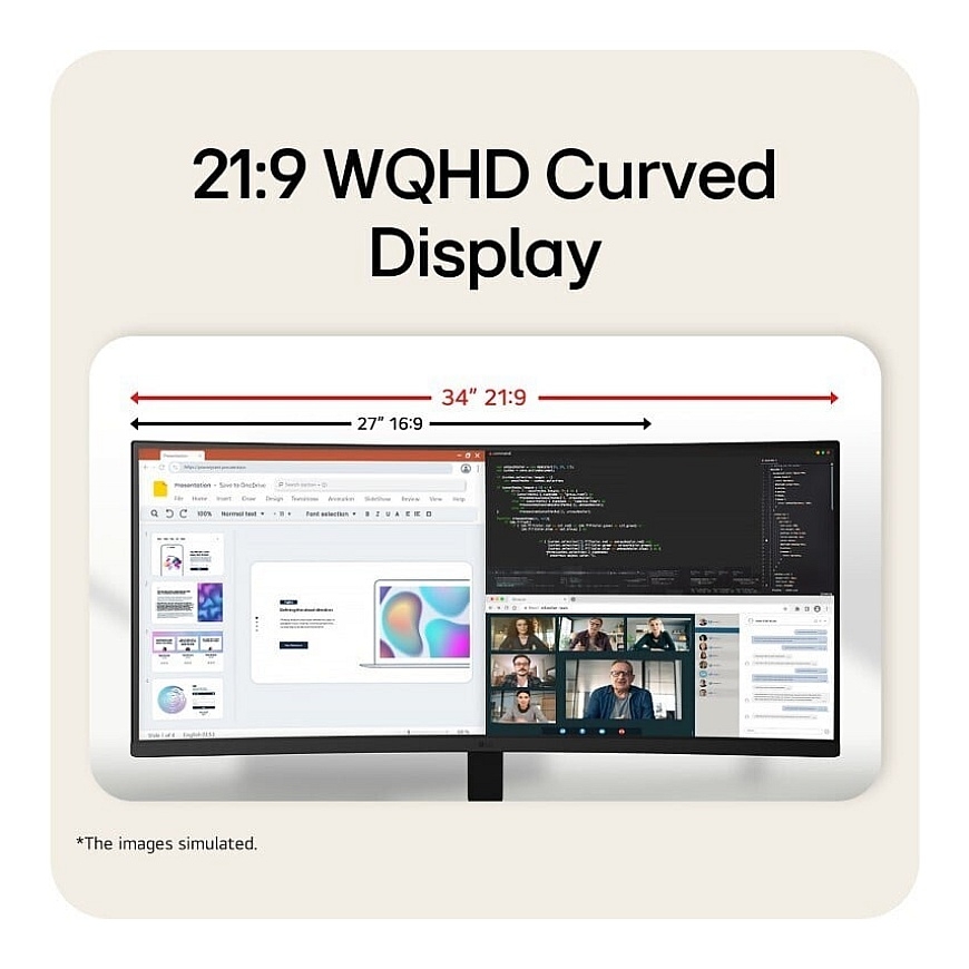 LG UltraWide 34U601B QHD 34" izliektais monitors – 5
