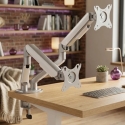 Spacetronik Double Silver Monitor Mount SPA123S Spacetronik Double Silver Monitor Mount SPA123S